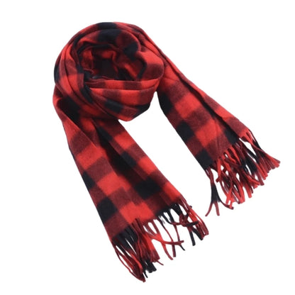 Winter Fall Warm Scarf Big Tartan Scarves Wrap Shawl Classical Tassels