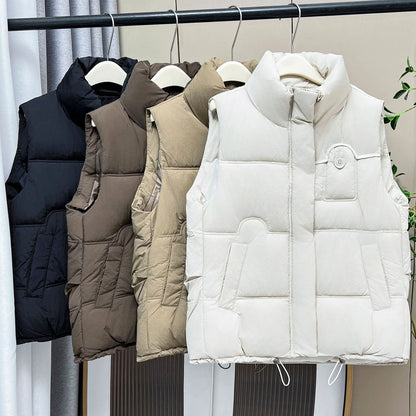 Warm Sleeveless Jacket Fashion Cotton-Padded Vest