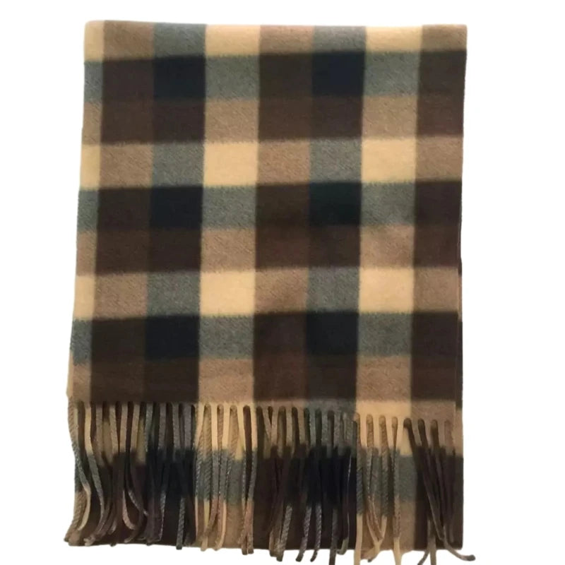 Winter Fall Warm Scarf Big Tartan Scarves Wrap Shawl Classical Tassels