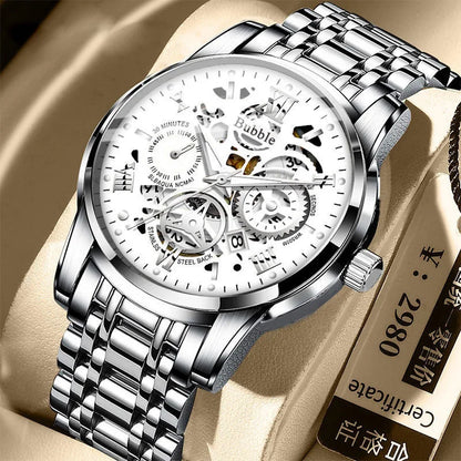 Watch for Men Trendy High End Light Luxury Versatile Quartz Wristwatches Waterproof Roman Hollow Male&