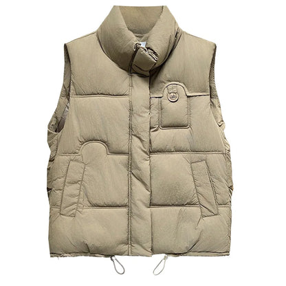 Warm Sleeveless Jacket Fashion Cotton-Padded Vest