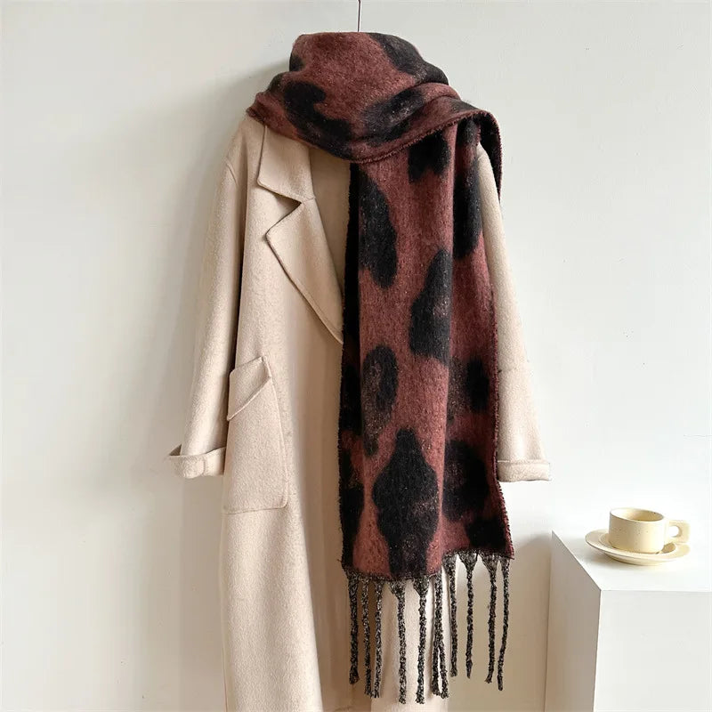 Thicken Warm Shawl Fashion Lady Pashmina Tassel Blanket Bandana Scarves